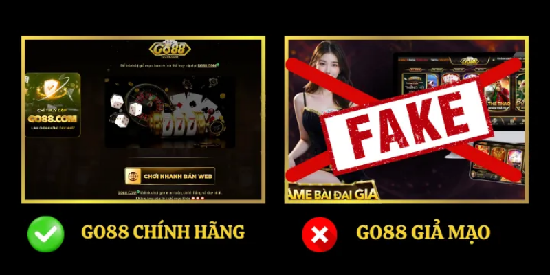 WEBSITE GO88 GIẢ MẠO - BẪY LỪA TINH VI 3 Phan Biet Go88 Chinh Hang